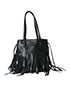 Fringed Bucket Bag, front view